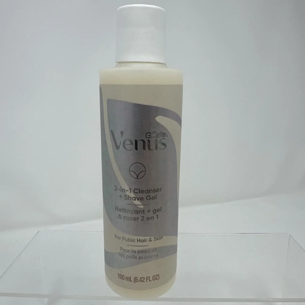 4 Pack Gillette VENUS 2 in 1 Cleanser and Shave Gel Gentle Hydrating 6.42oz ea